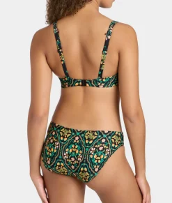 Sunset In Seville High Apex Bikini Top