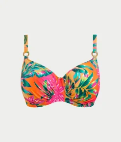Sunset Reef Gather Full Cup Bikini Top
