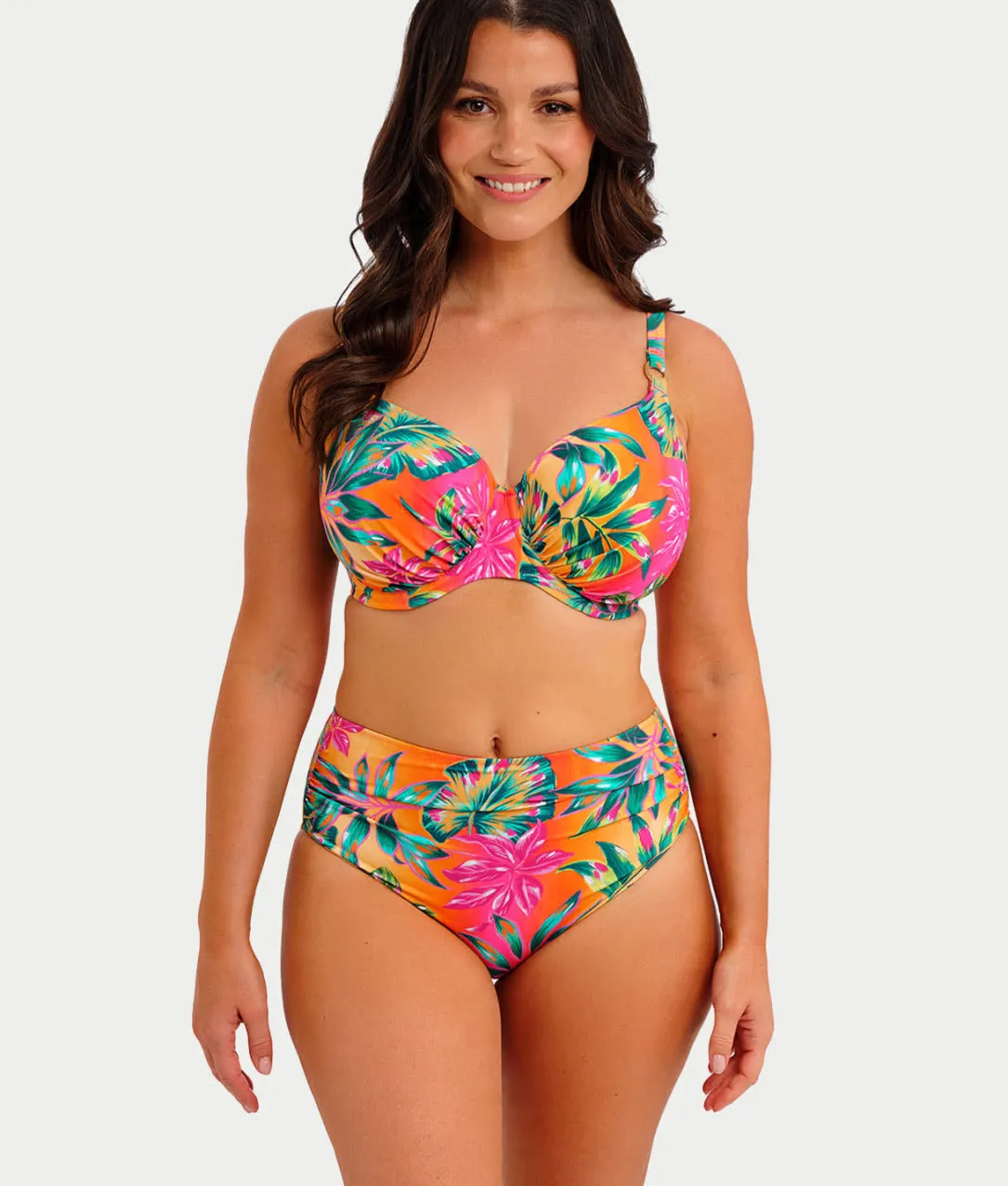 Sunset Reef Gather Full Cup Bikini Top