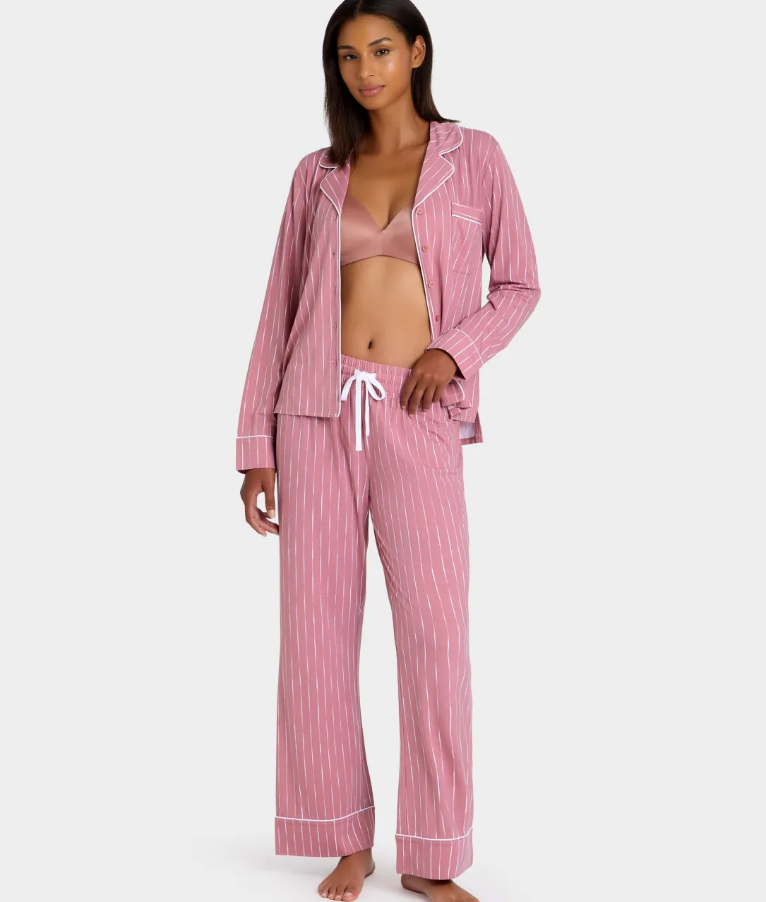 The Cooling Piped Pajama Set