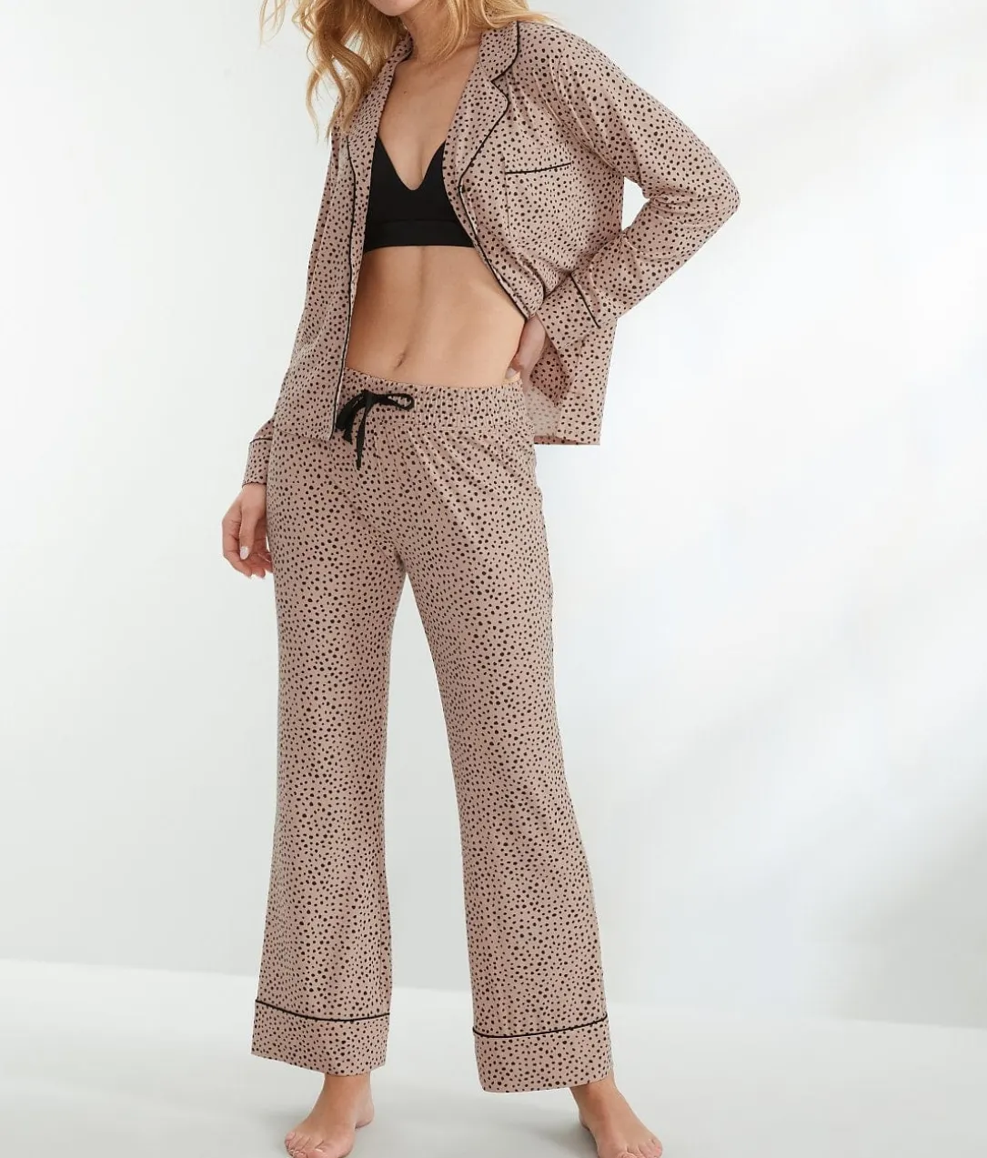 The Cooling Piped Pajama Set