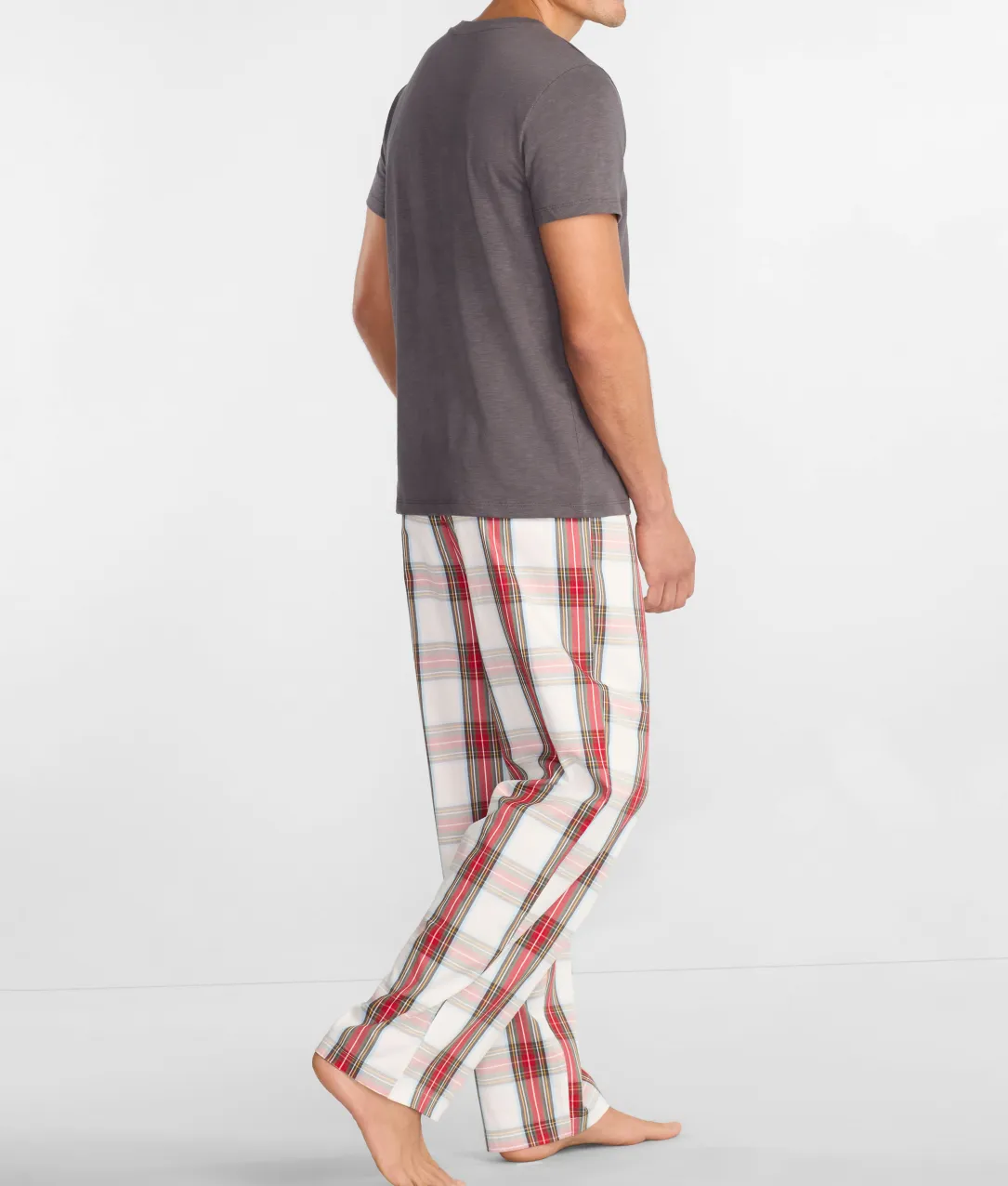 The Cozy Plaid Men's Brushed Cotton Pajama Set