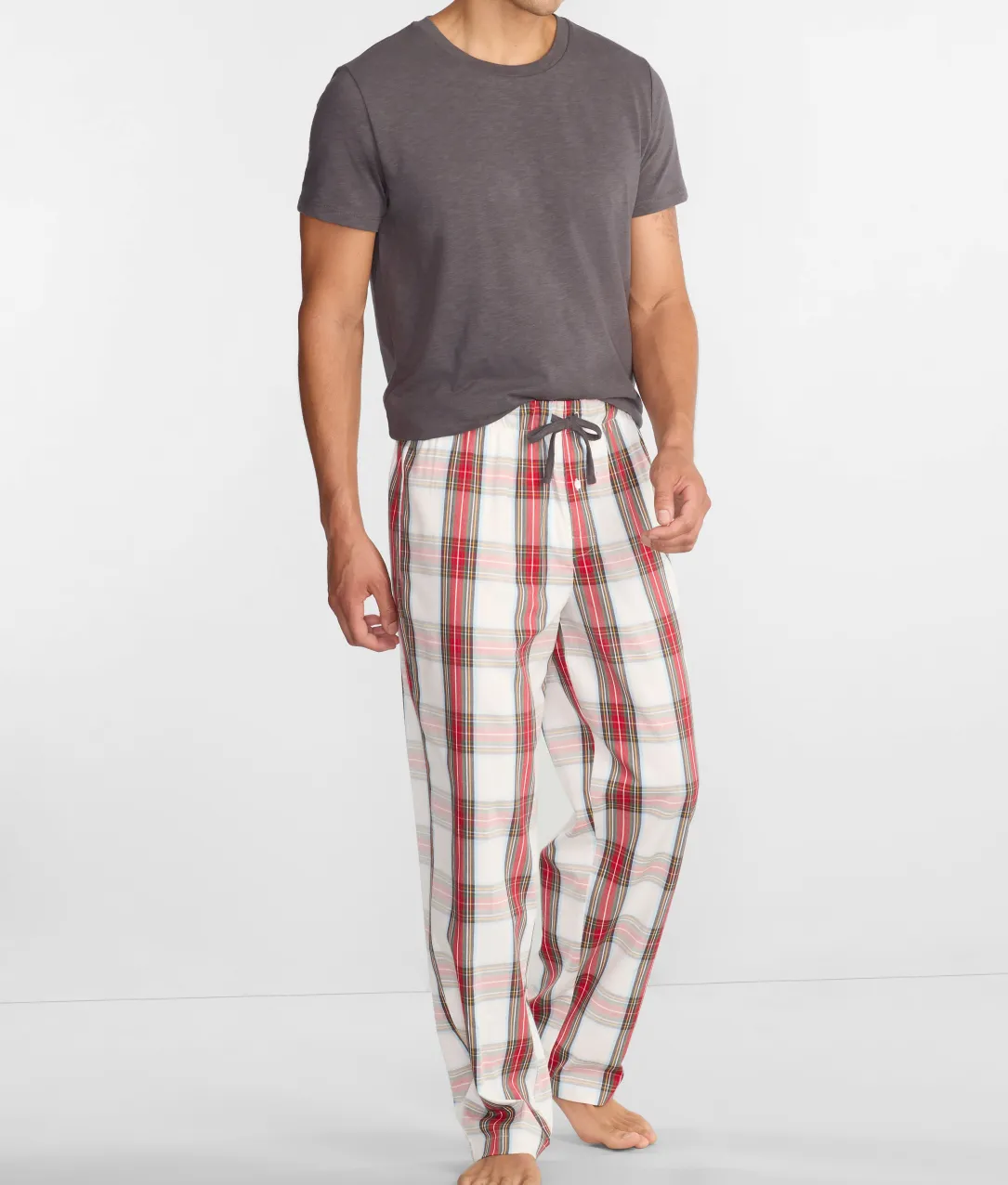 The Cozy Plaid Men's Brushed Cotton Pajama Set