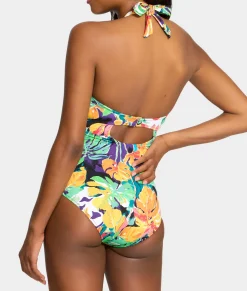 The Slimming Halter Underwire One-Piece Swimsuit