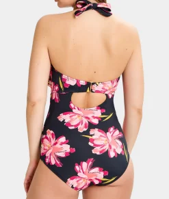 The Slimming Halter Underwire One-Piece Swimsuit