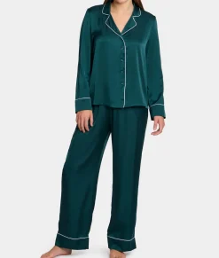 The Washed Satin Pajama Set
