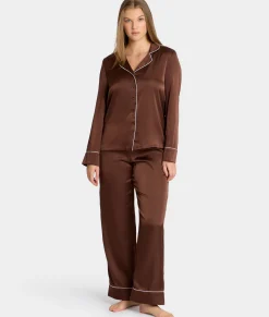 The Washed Satin Pajama Set
