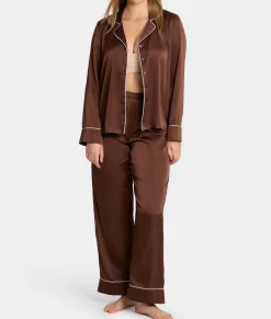 The Washed Satin Pajama Set