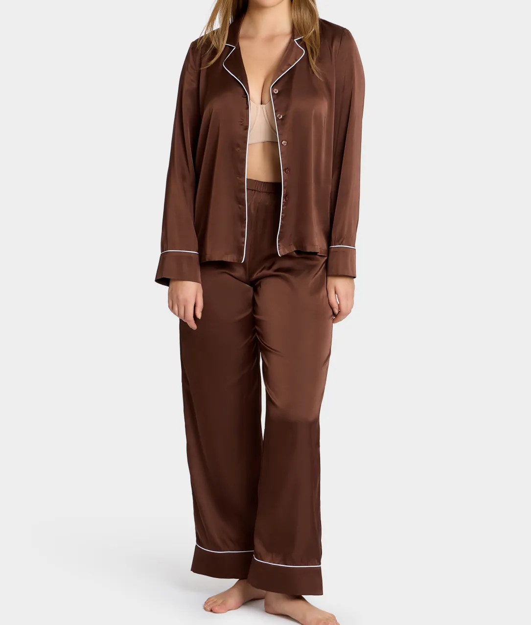 The Washed Satin Pajama Set