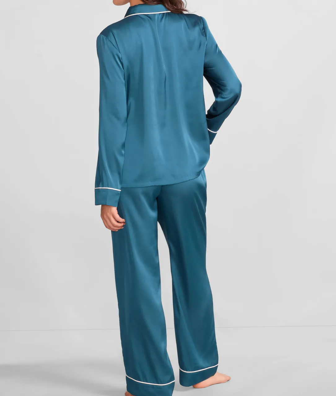 The Washed Satin Pajama Set