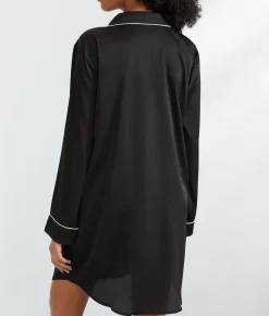 The Washed Satin Sleep Shirt