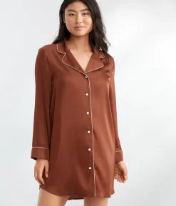 The Washed Satin Sleep Shirt