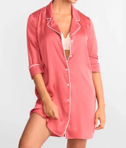 The Washed Satin Sleep Shirt