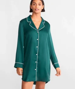 The Washed Satin Sleep Shirt