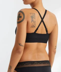 The Wire-Free Front-Close Bra with Lace