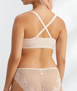 The Wire-Free Front-Close Bra with Lace