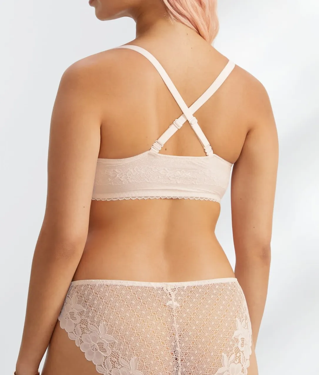 The Wire-Free Front-Close Bra with Lace