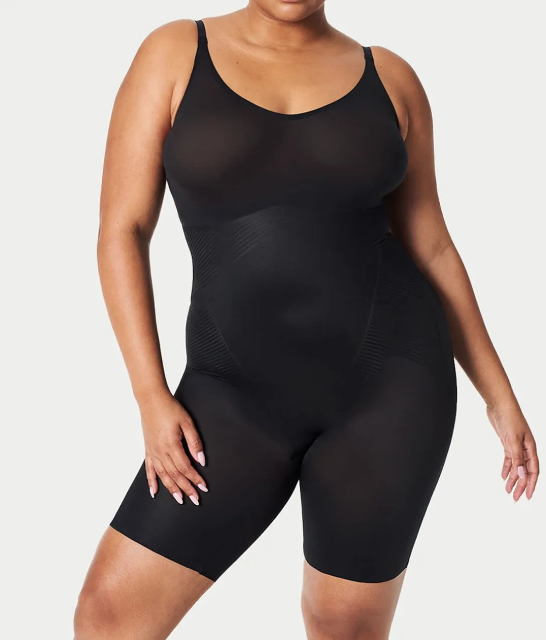 Thinstincts 2.0 Closed Bust Mid-Thigh Bodysuit