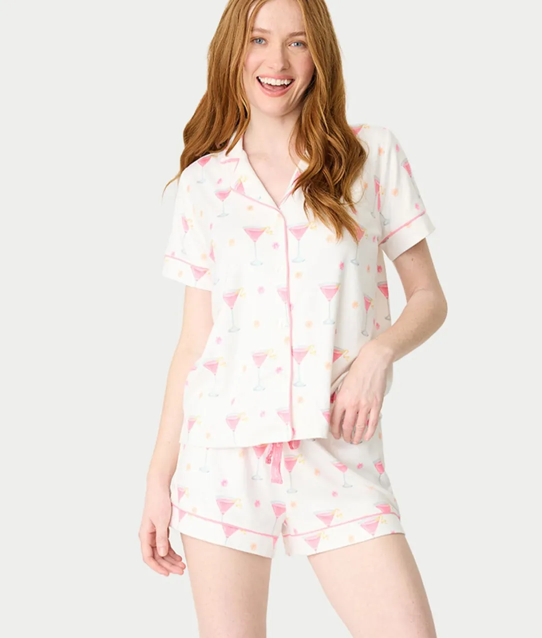 Tini Time Drinks 3-Piece Knit Pajama Set