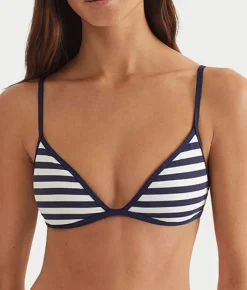 Tipped Bralette Bikini Top