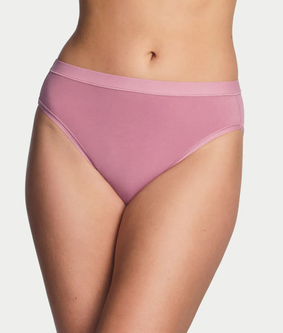 Understated Cotton Hi-Cut Brief