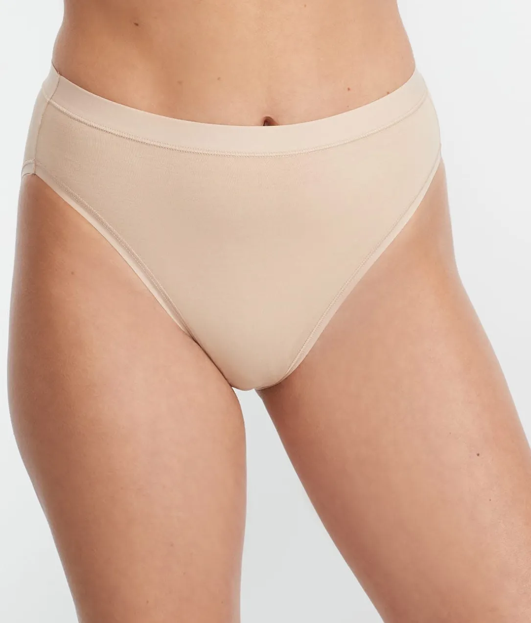 Understated Cotton Hi-Cut Brief