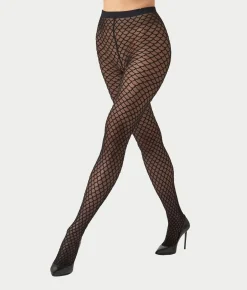 Velvet Net Illusion Tights