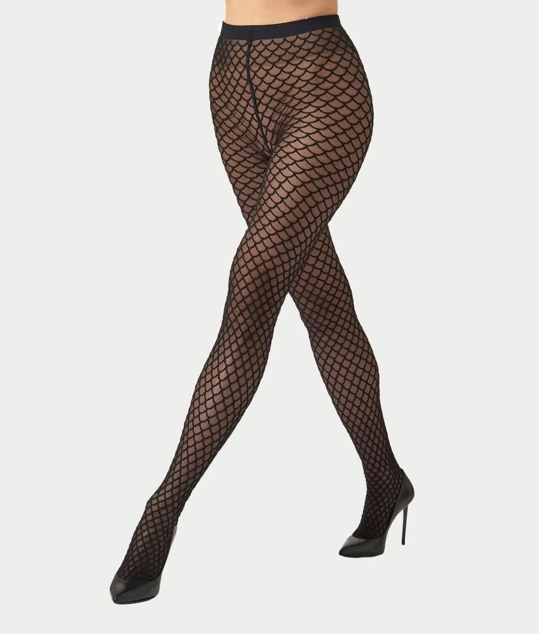 Velvet Net Illusion Tights