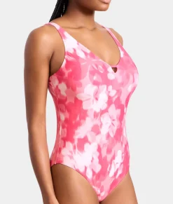 V Front Underwire One-Piece Swimsuit
