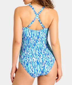 V Front Underwire One-Piece Swimsuit