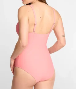 V Front Underwire One-Piece Swimsuit
