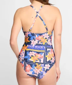 V Front Underwire One-Piece Swimsuit