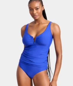 V Front Underwire Tankini Top