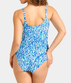 V Front Underwire Tankini Top