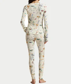 Waffle Knit Jogger Pajama Set
