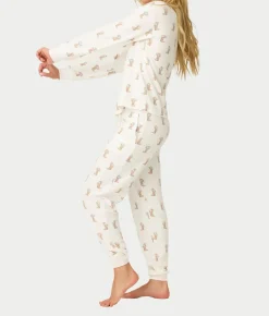 Western Blooms Boot Bouquet Knit Pajama Set