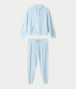Western Blooms Dream Blue Knit Lounge Set