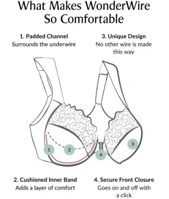 WonderWire Front-Close T-Back Bra