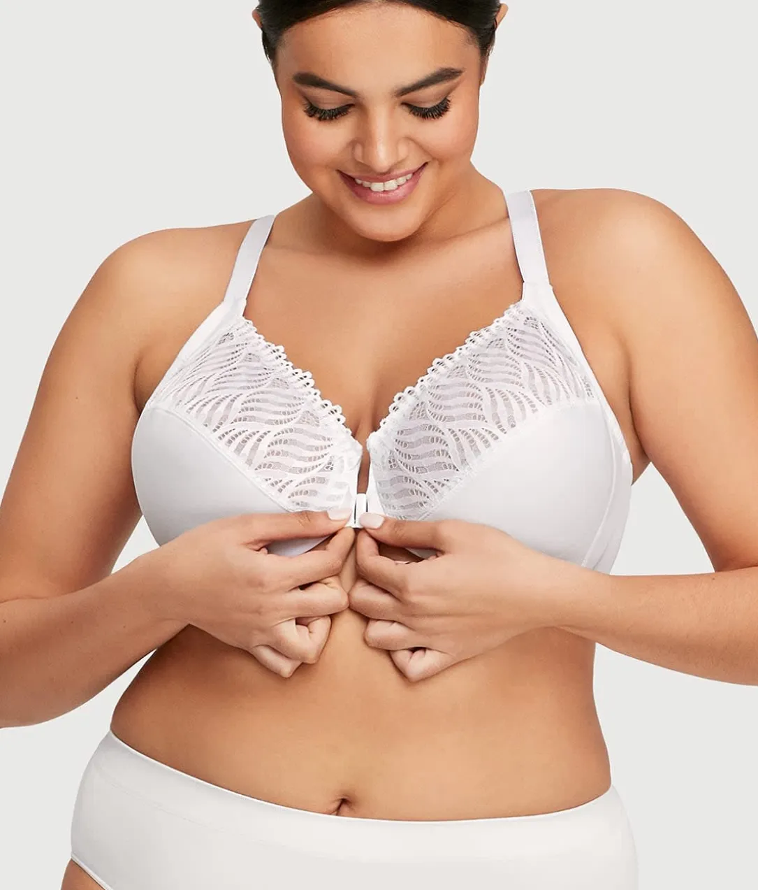 WonderWire Front-Close T-Back Bra