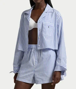 Woven Boxer Pajama Set