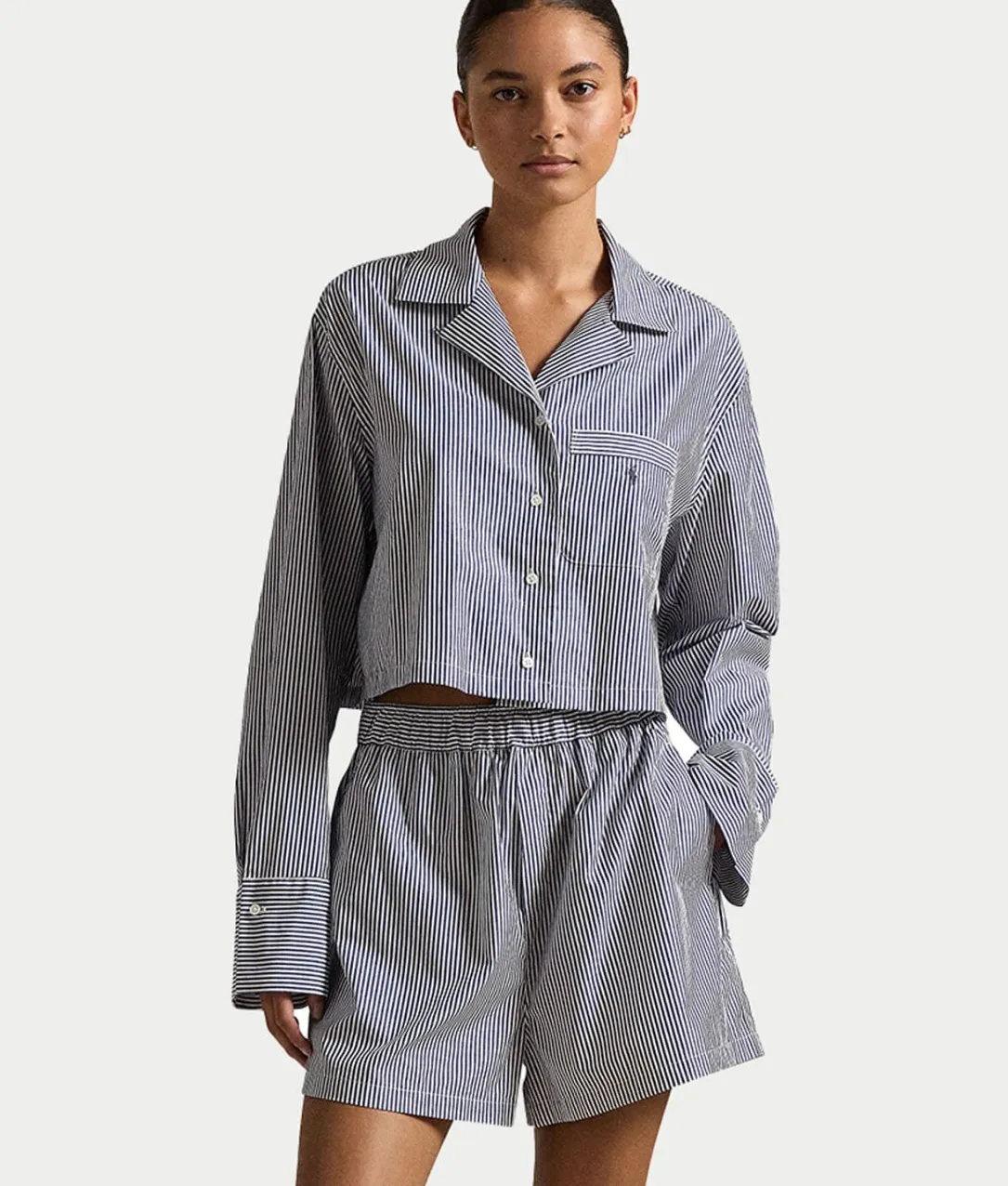 Woven Boxer Pajama Set