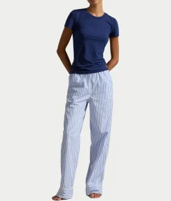 Woven Striped Pajama Pants