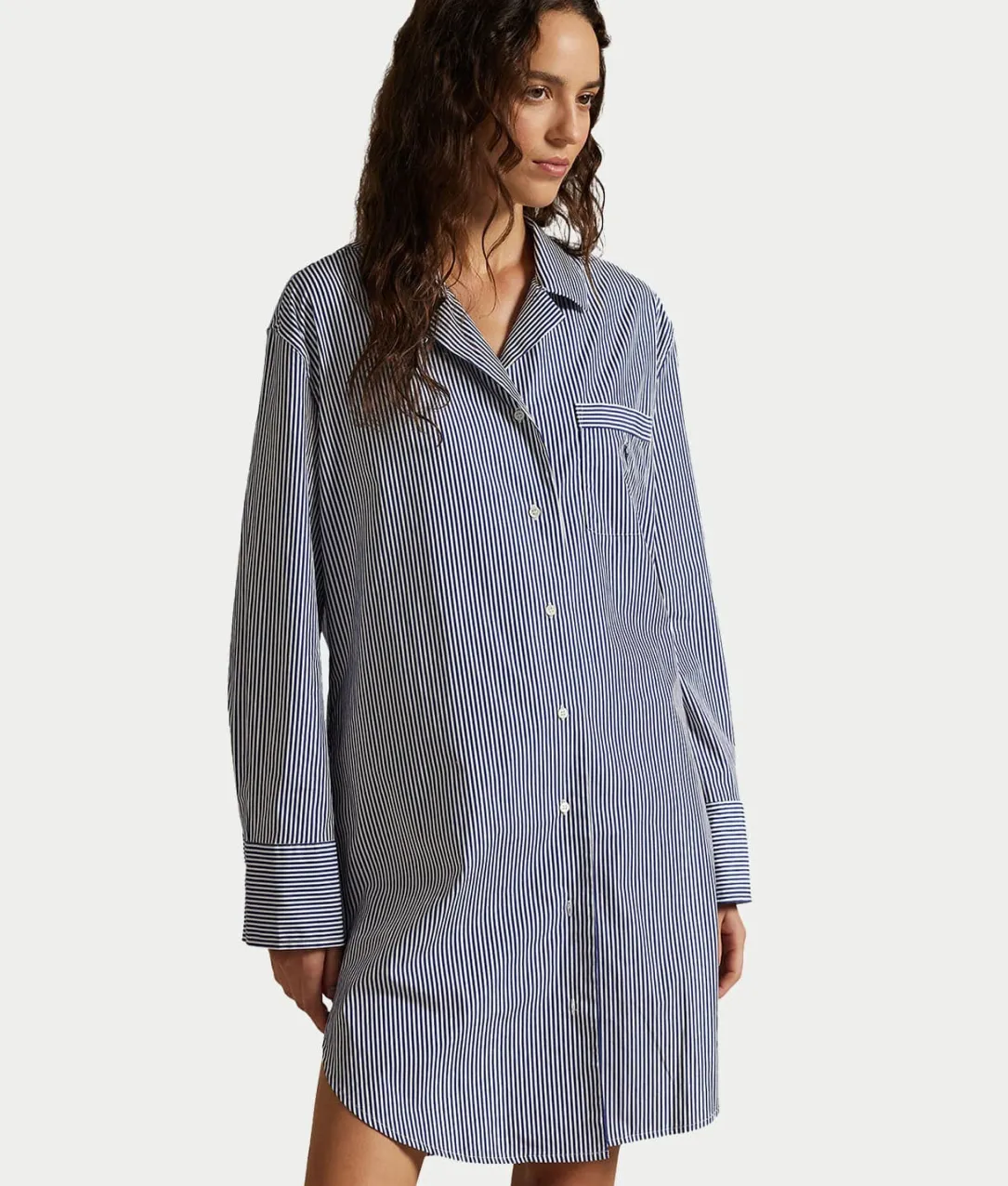 Woven Tunic Sleep Shirt