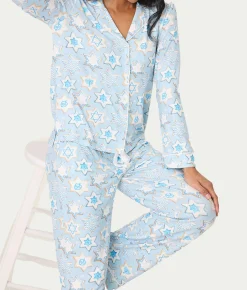 You Had Me At Shalom Cookie Print Knit Pajama Set