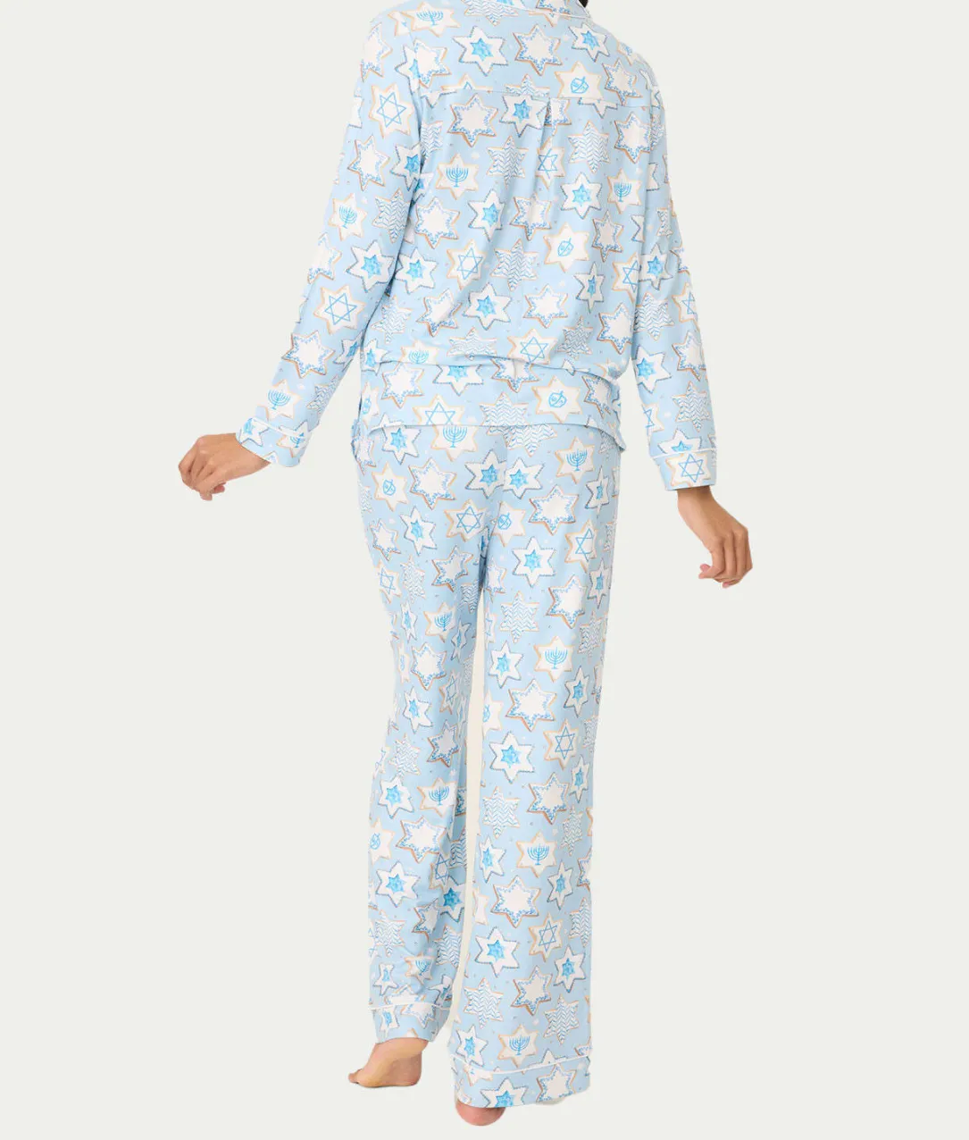 You Had Me At Shalom Cookie Print Knit Pajama Set