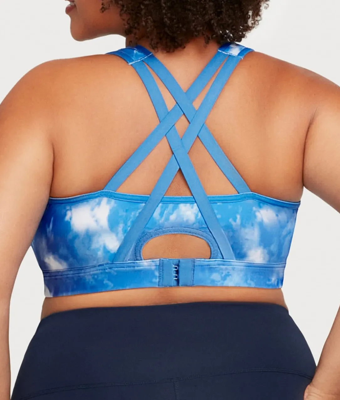 Zip-Up Front-Close Wire-Free Sports Bra